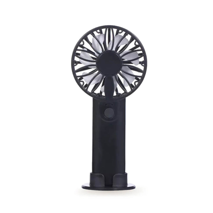 Black mini lash fan for eyelash extension, portable glue drying and fume removal, salon essential.
