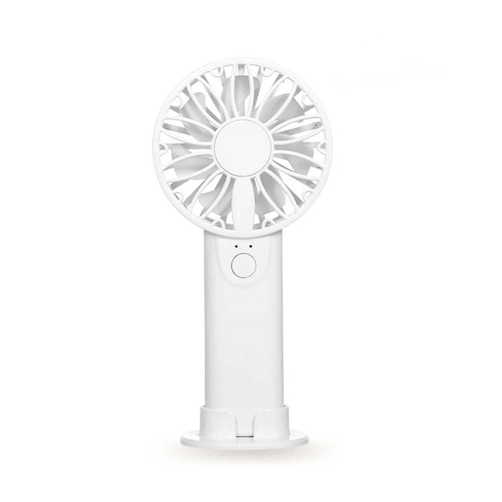 White mini lash fan for eyelash extensions, portable lash glue drying, and fume removal, salon essential.