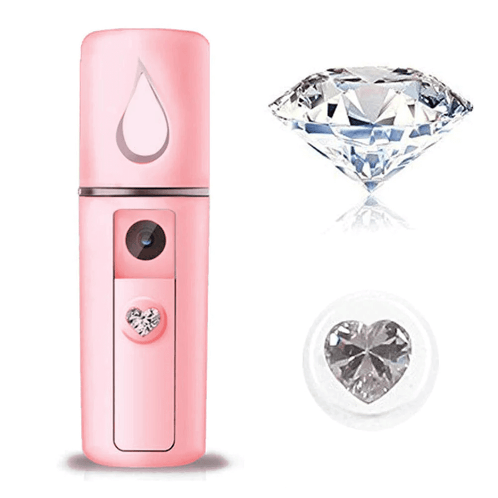 Pink Nano Mister with Diamond Accents for Eyelash Extensions 
