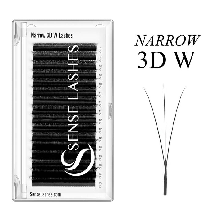 Narrow 3D W Eyelash Extension
