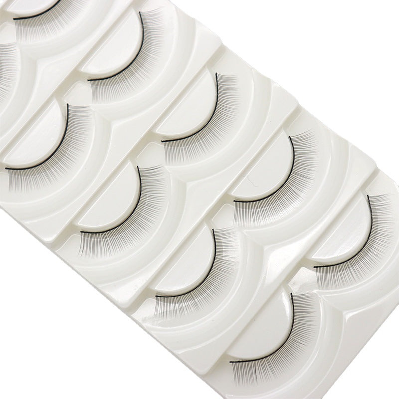 Practice training lashes in white tray for eyelash extension training 
