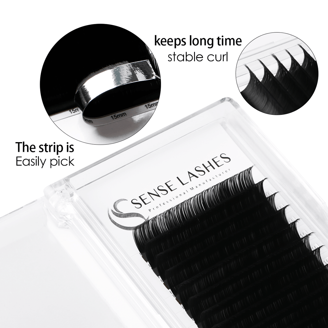 SENSELASHES 0.15mm Classic Eyelash Extensions - Easy Pick Strip