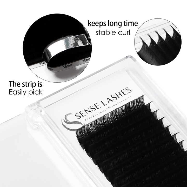 SENSELASHES 0.15mm Classic Eyelash Extensions - Easy Pick Strip