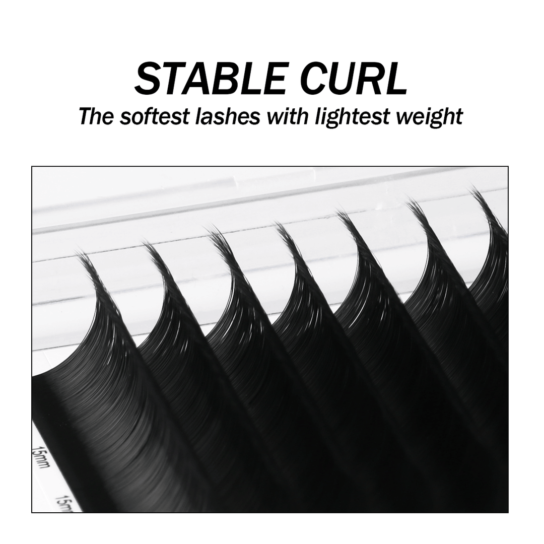 Premium Classic Eyelash Extensions - Stable Curl