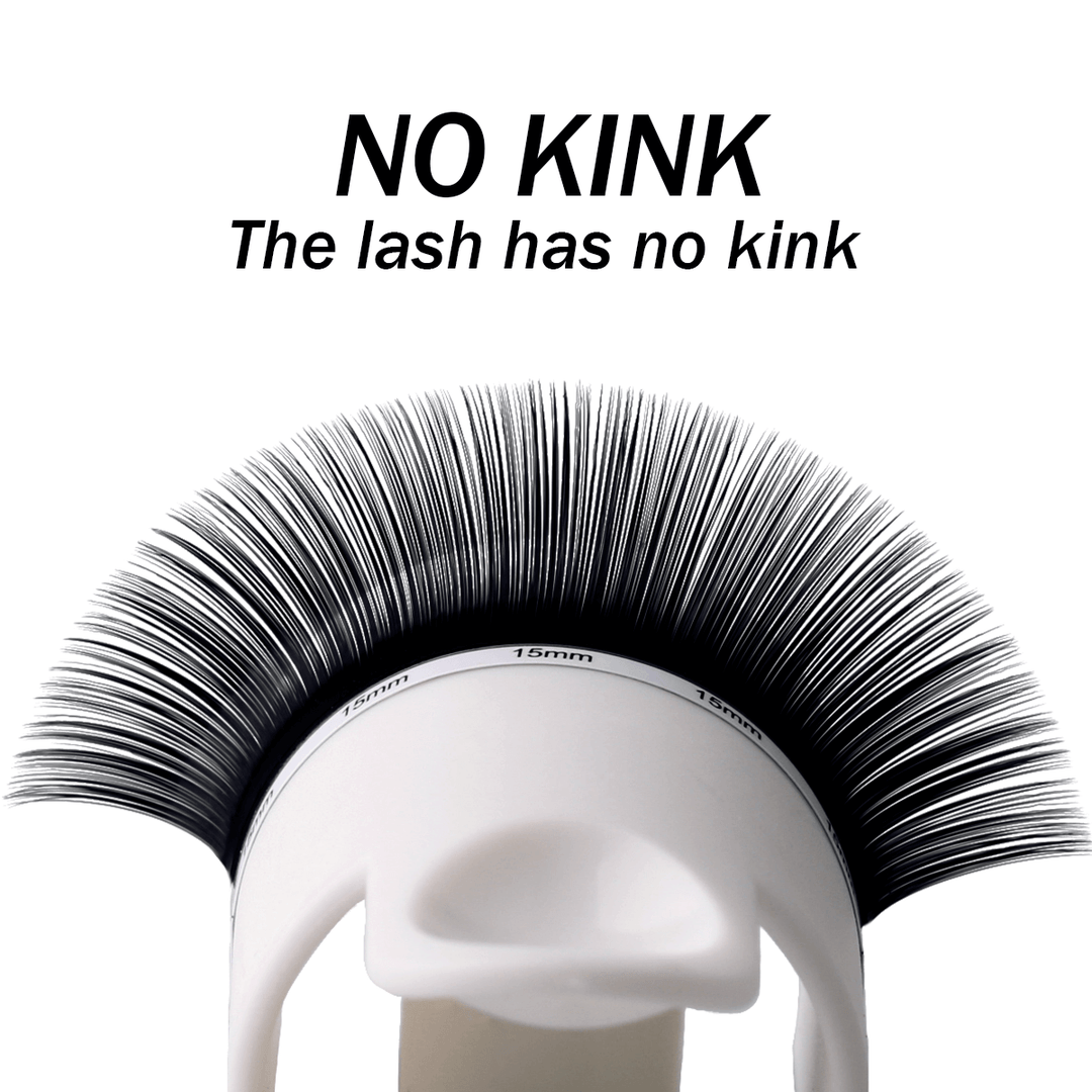 Premium classic eyelash extensions, no kink