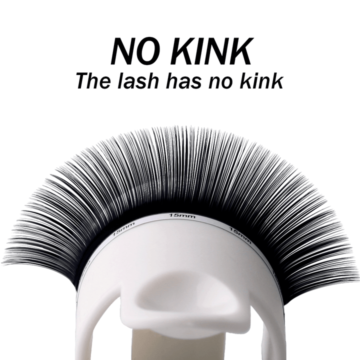 Premium classic eyelash extensions, no kink