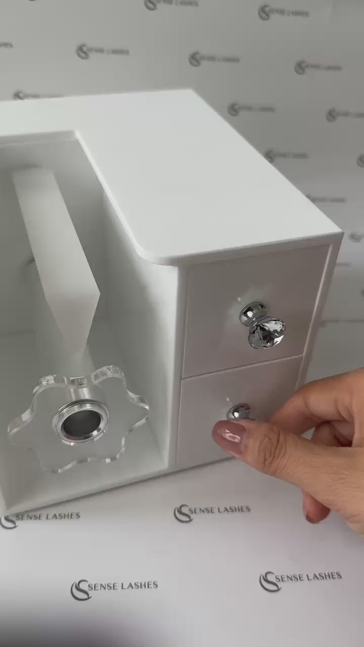 Máquina de ventilación para extensiones de pestañas