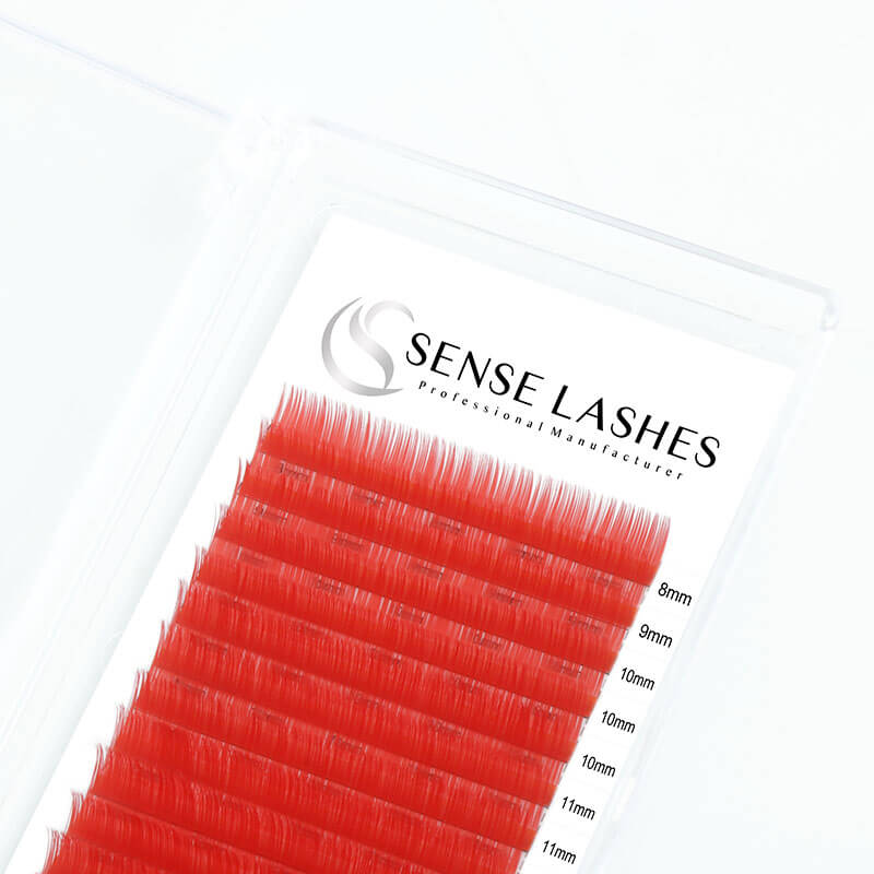SENSELASHES red 0.05mm eyelash extensions 