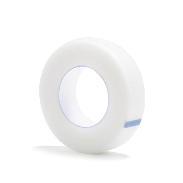Clear PE lash tape roll for eyelash extensions, white breathable medical tape