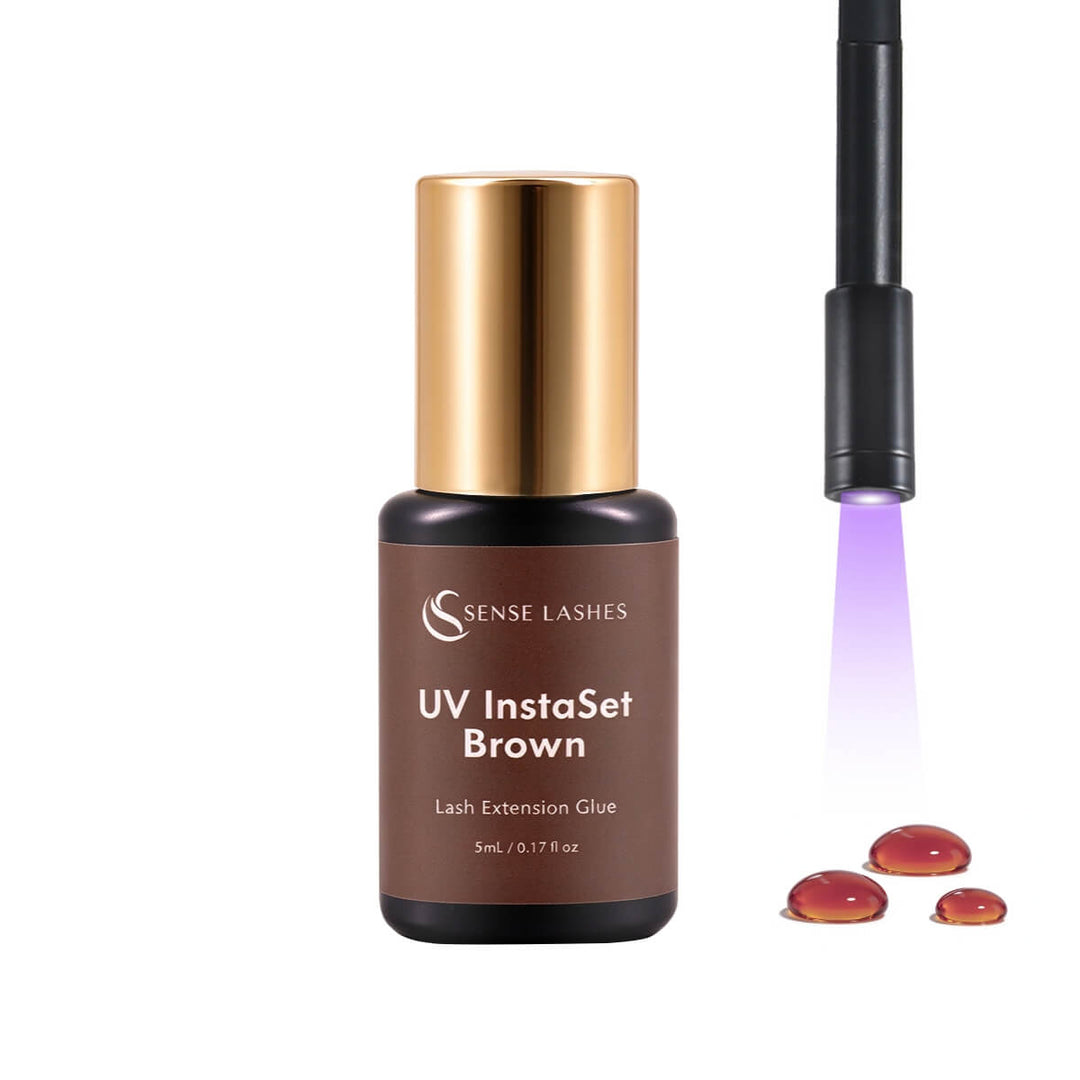 UV Instaset Brown - Glue for Eyelash Extensions 5ml