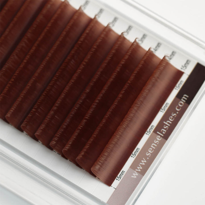 Pestañas Auburn Fiery Rust Marrón Mate