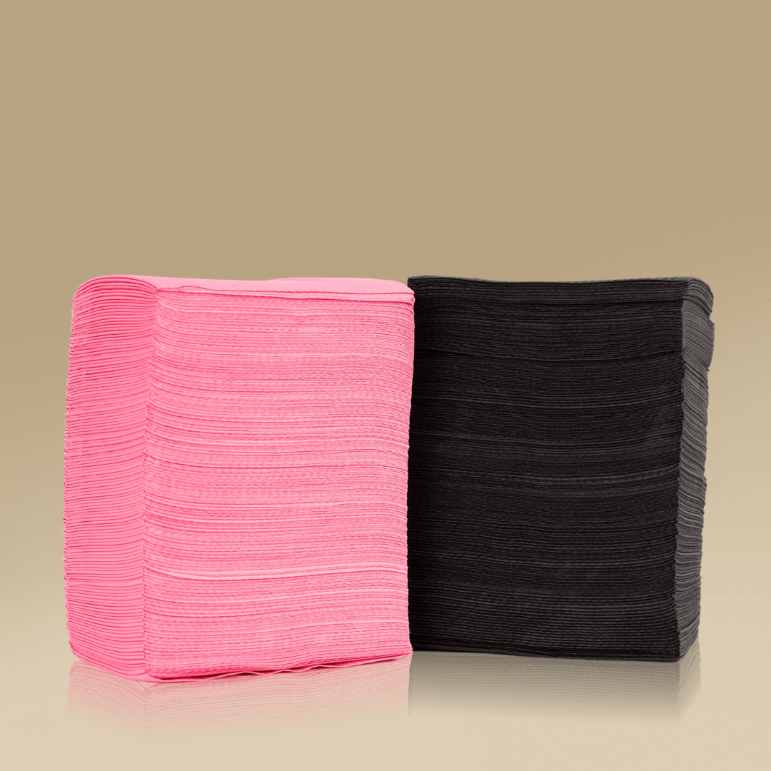 Waterproof tattoo bibs, pink and black, disposable hygiene mats