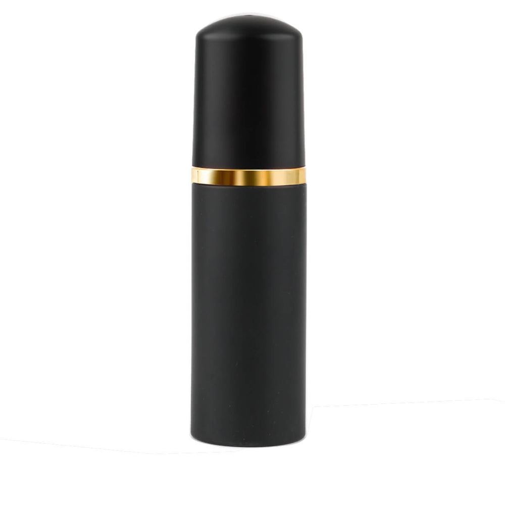 Black and gold eyelash cleanser foam bottle 
