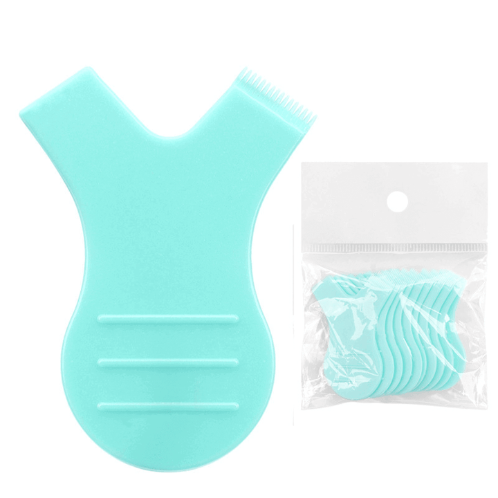 Teal Y-Shaped Mascara Comb for Lash Lifts and Brow Lamination 