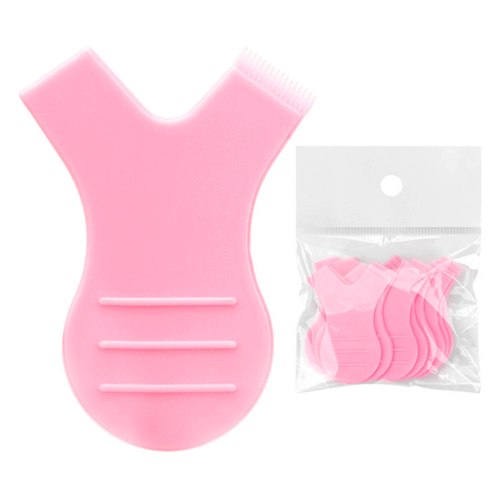 Pink Y-Shaped Mascara Comb for Lash Lifts and Brow Lamination 
