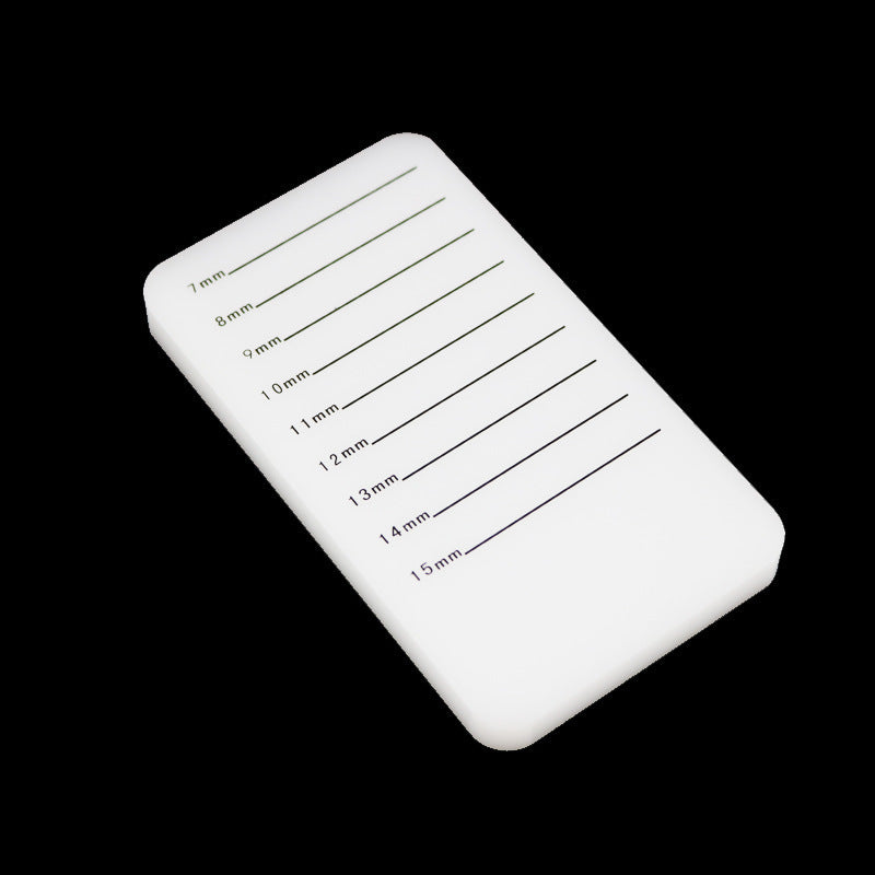 Eyelash extension palette with length markings 7mm-15mm 
