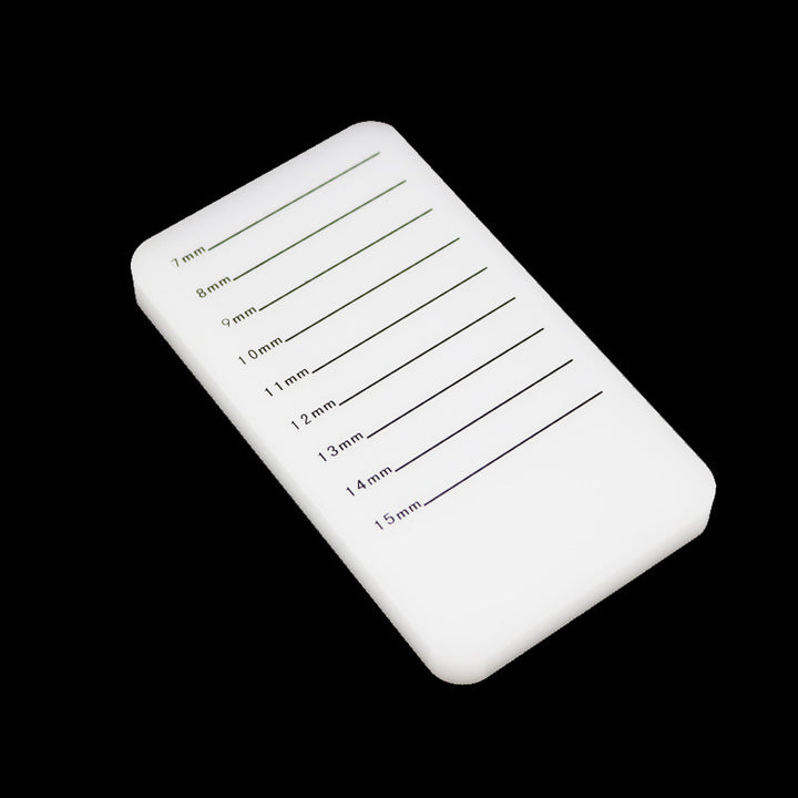 Eyelash extension palette with length markings 7mm-15mm 