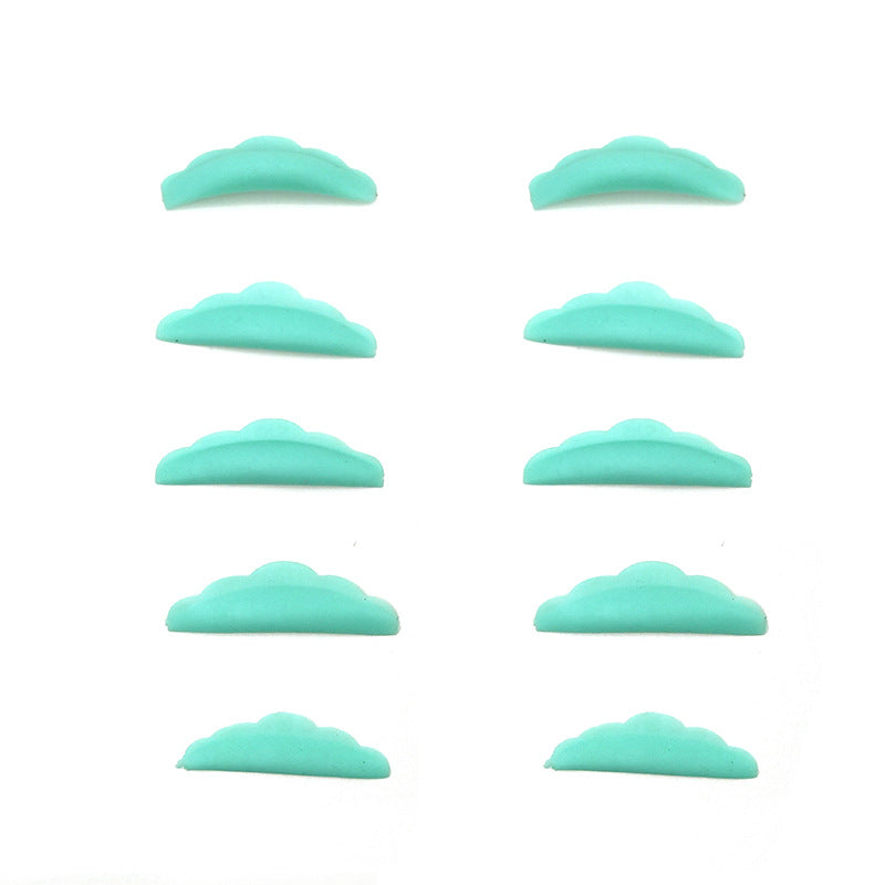 Green Silicone Gasket Eyelash Curle 5pcs/pack - SENSELASHES