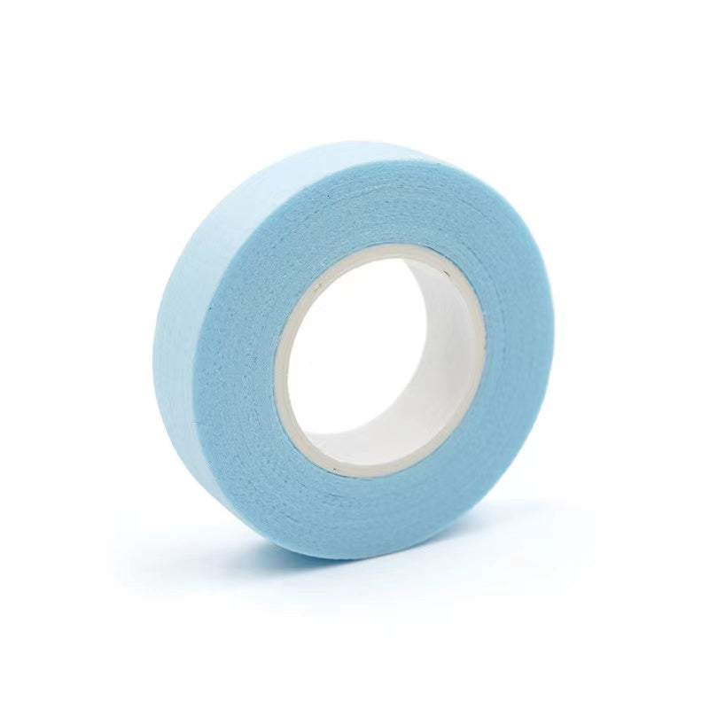 Blue non-woven paper tape roll for eyelash extensions, soft breathable adhesive tape