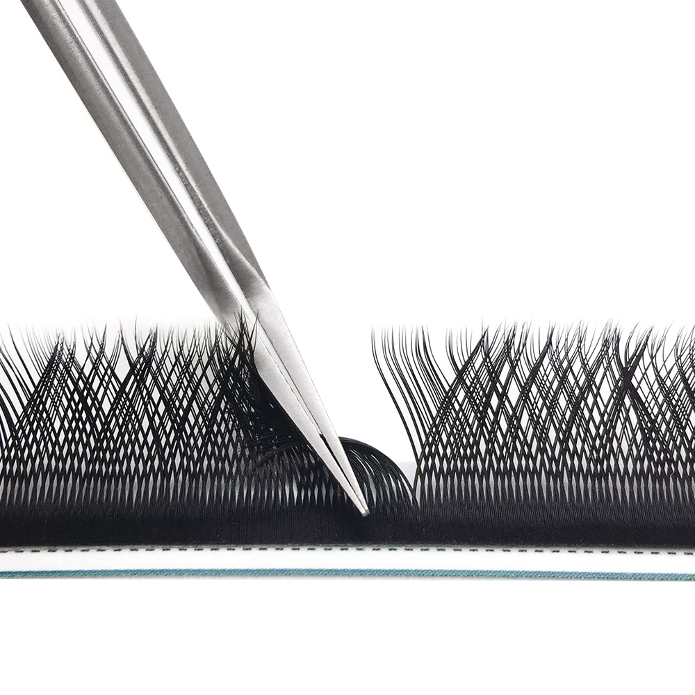 YY volume eyelash extensions with tweezers, professional eyelash supplies 