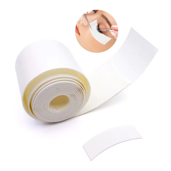 Foam eye pads for eyelash extensions, protecting lower lashes. 