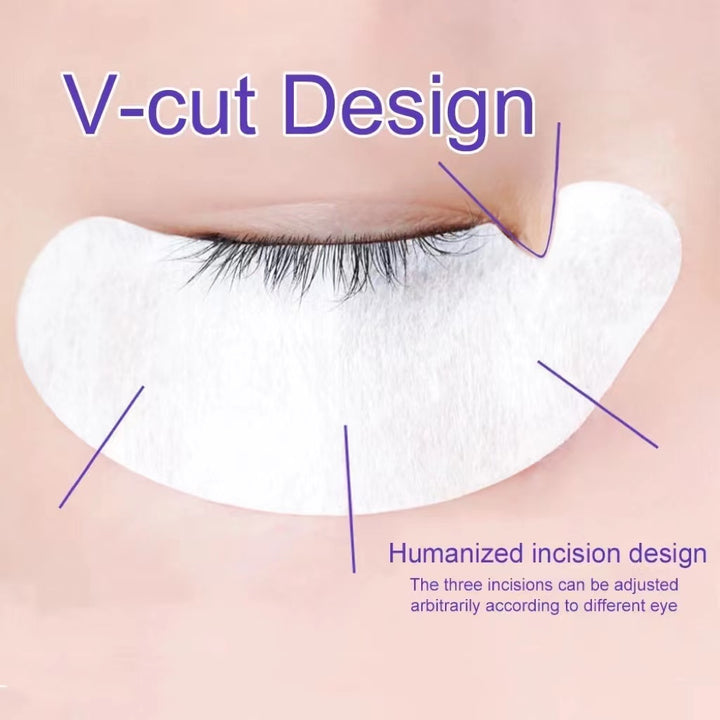 Pre-cut eye gel pad for eyelash extensions, V-cut design, comfortable and adjustable 