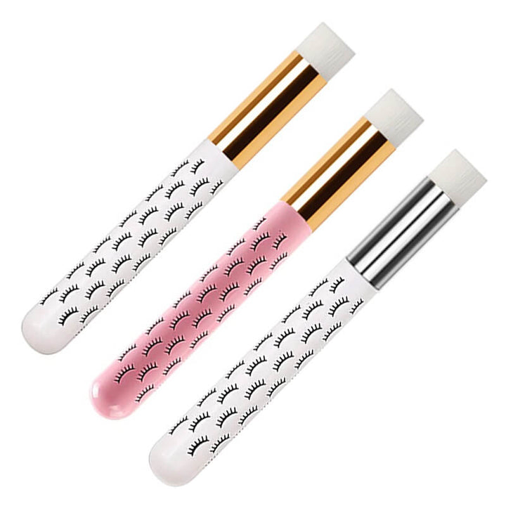 Lash cleansing brush with cute design, remove oil and cosmetic residue 