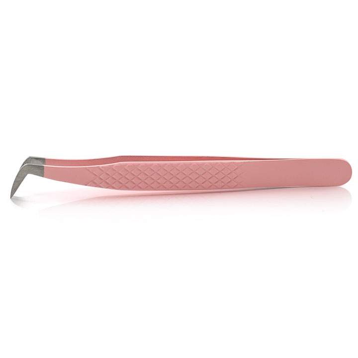 Pink Mega Volume Tweezer - Professional eyelash extension tool for volume fans and lash application 