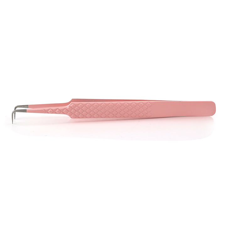 PINK-06 Pink 90 Degree Tweezer - SENSELASHES