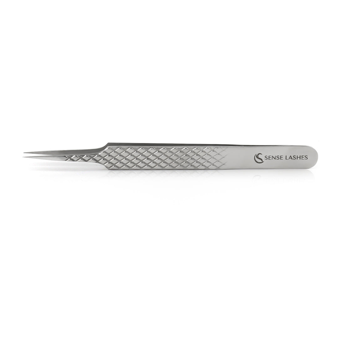 SL-01 SILVER TWEEZERS FOR EYELASH EXTENSION - SENSELASHES