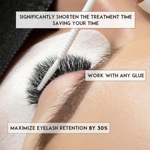 Eyelash extensions treatment with Super Bonder, maximizes retention by 30% 