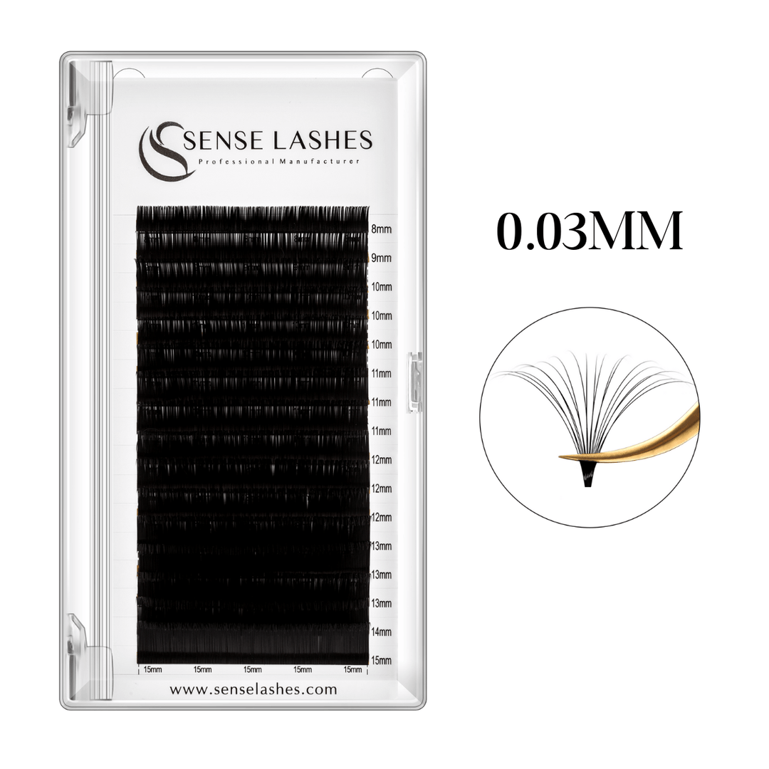 0.03mm Fast Fanning Lashes by SENSELASHES 