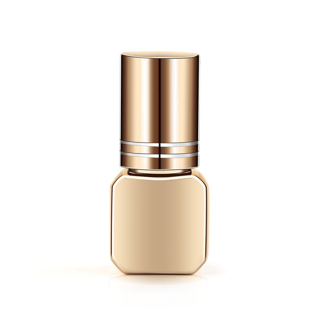 Gold eyelash extension glue bottle, SENSELASHES 